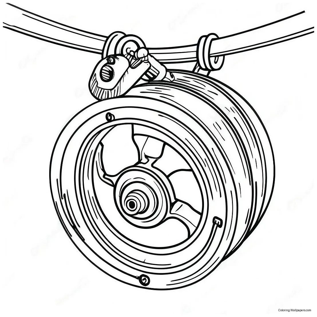 Fun pulley system coloring page 50044-39586