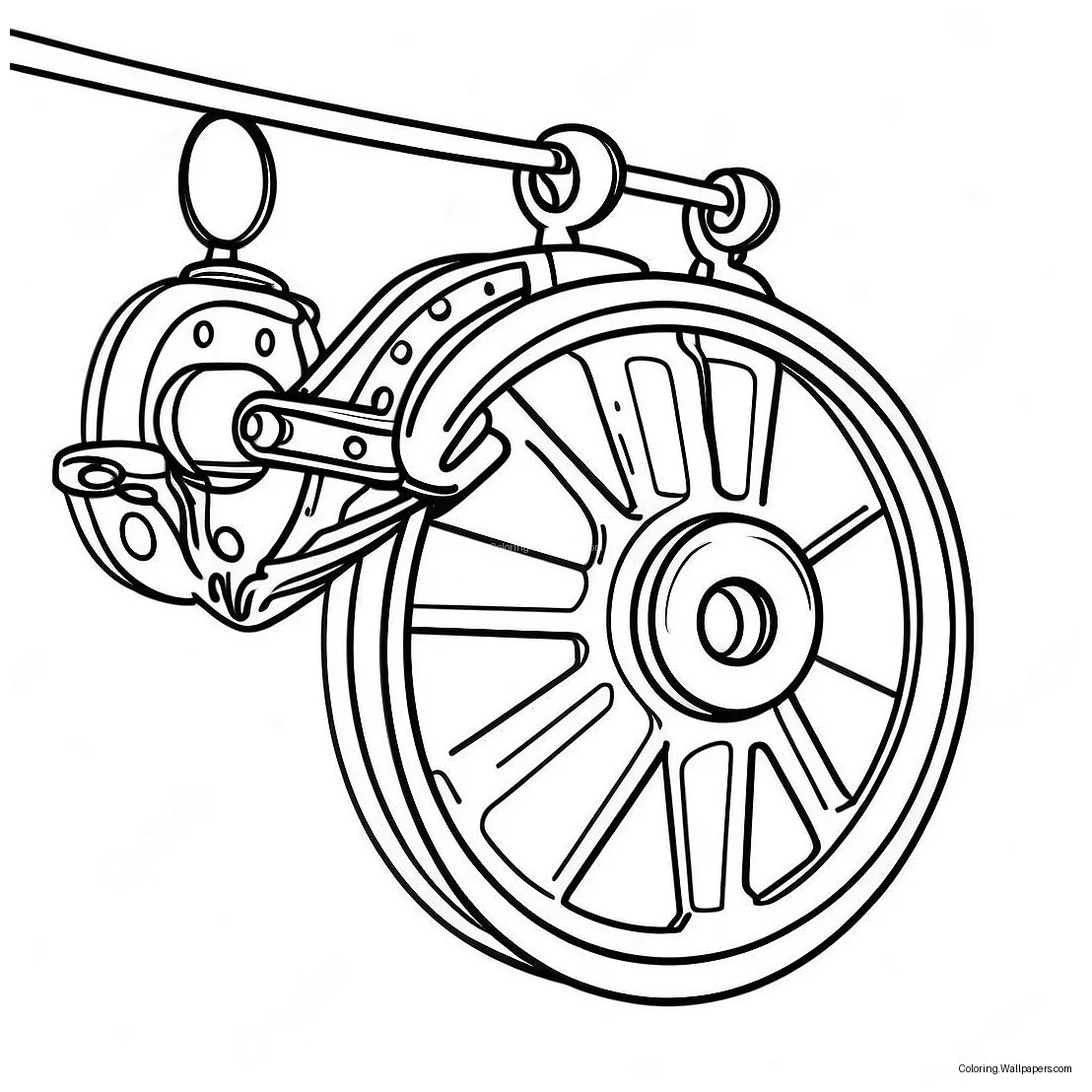 Fun pulley system coloring page 50044-39588