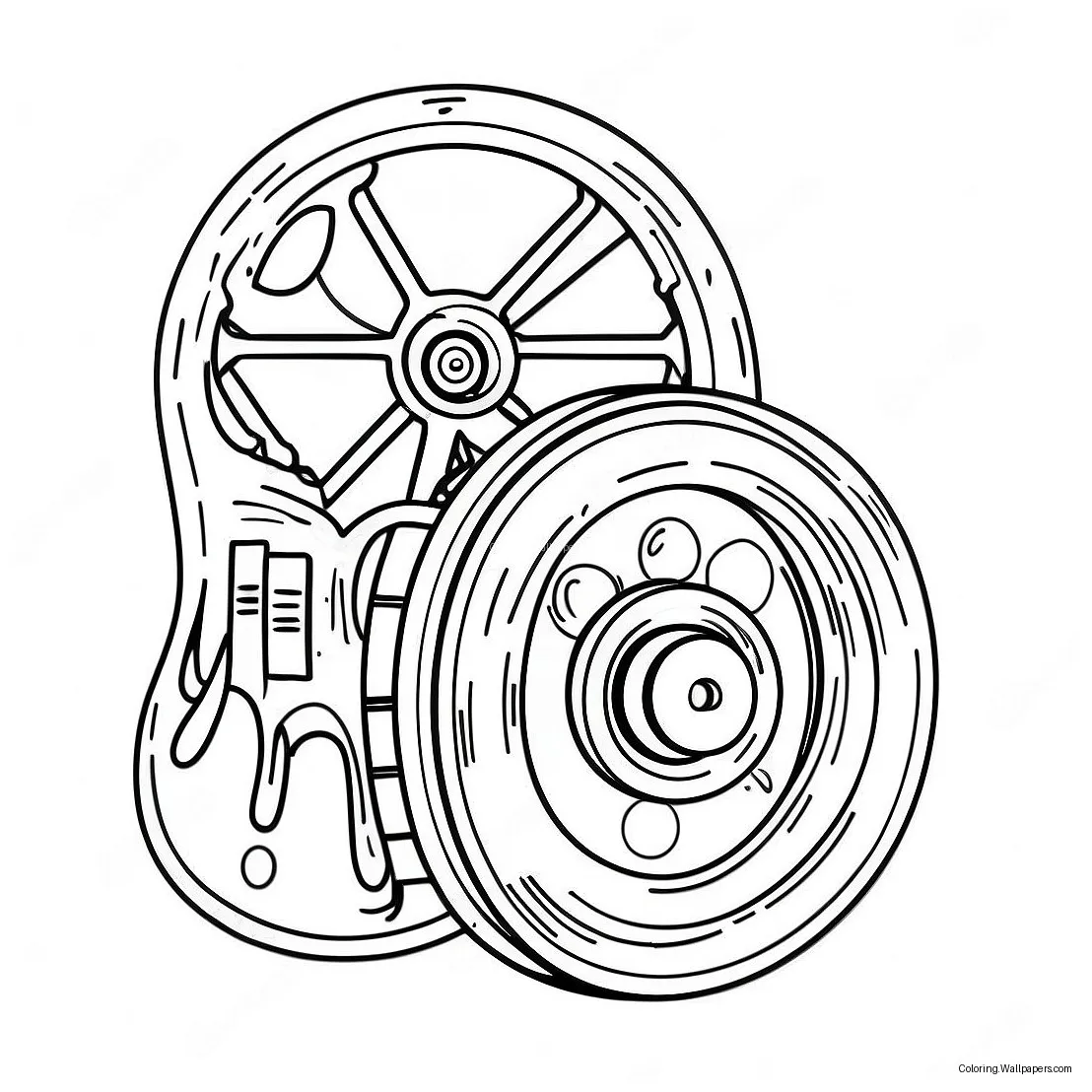 Fun pulley system coloring page 50044-39585