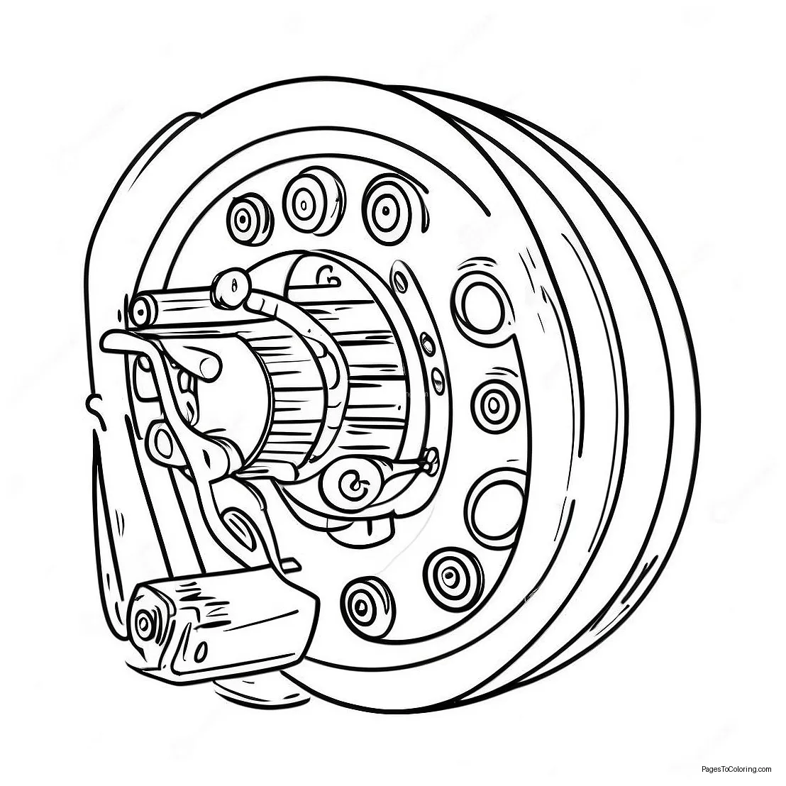 Fun pulley system coloring page 50043-40072