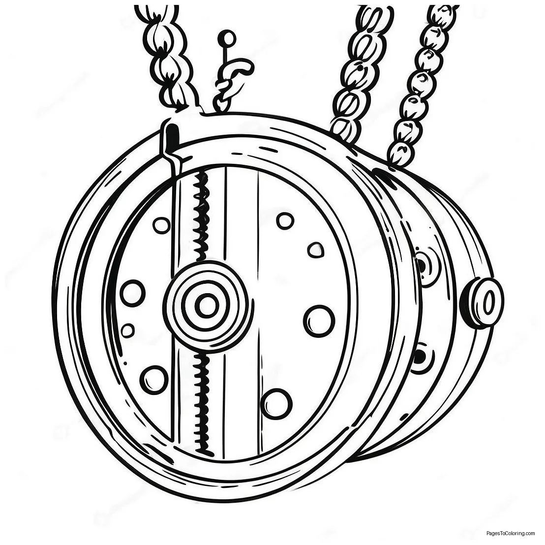 Fun pulley system coloring page 50043-40070