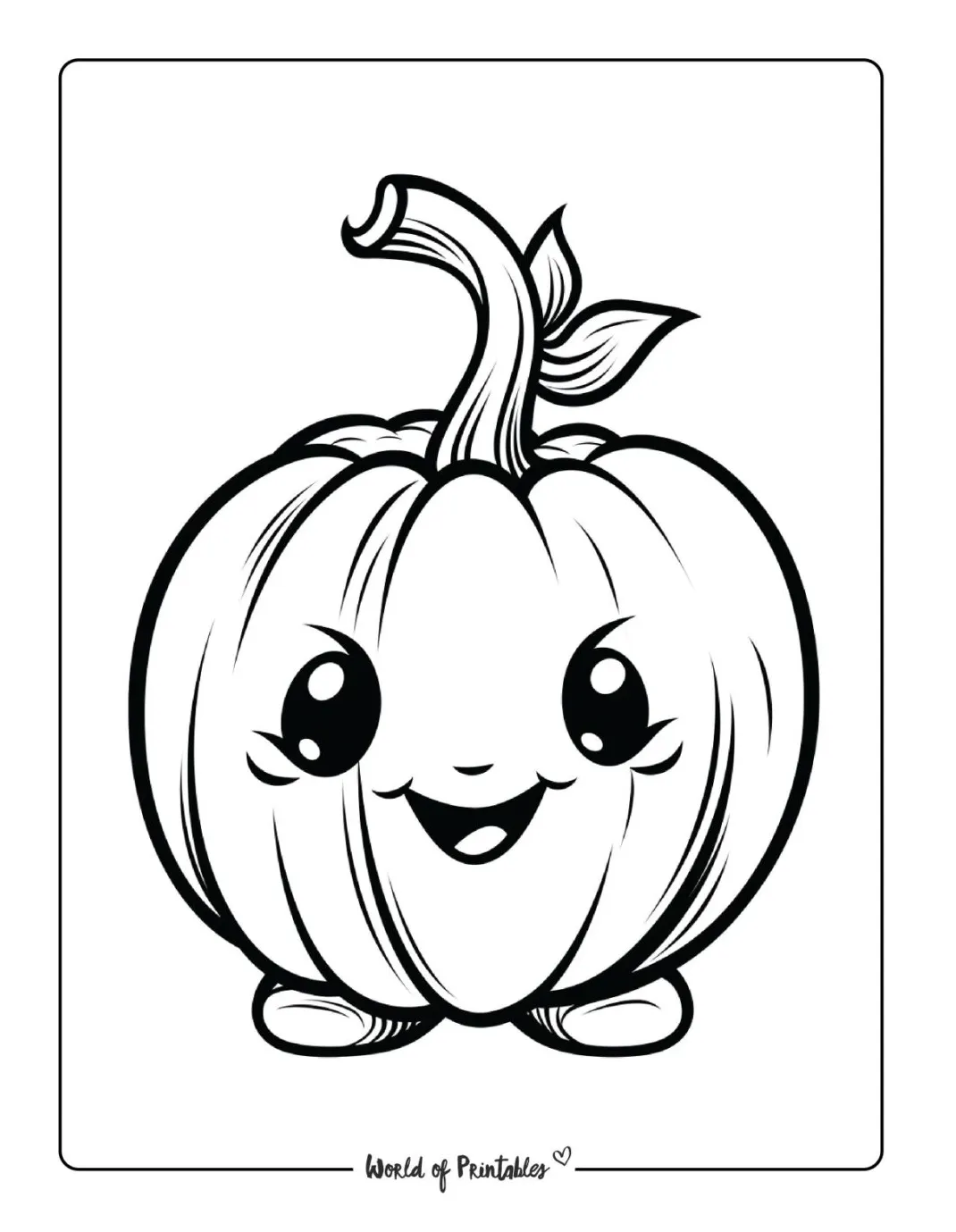 Pumpkin Coloring Pages - World of Printables