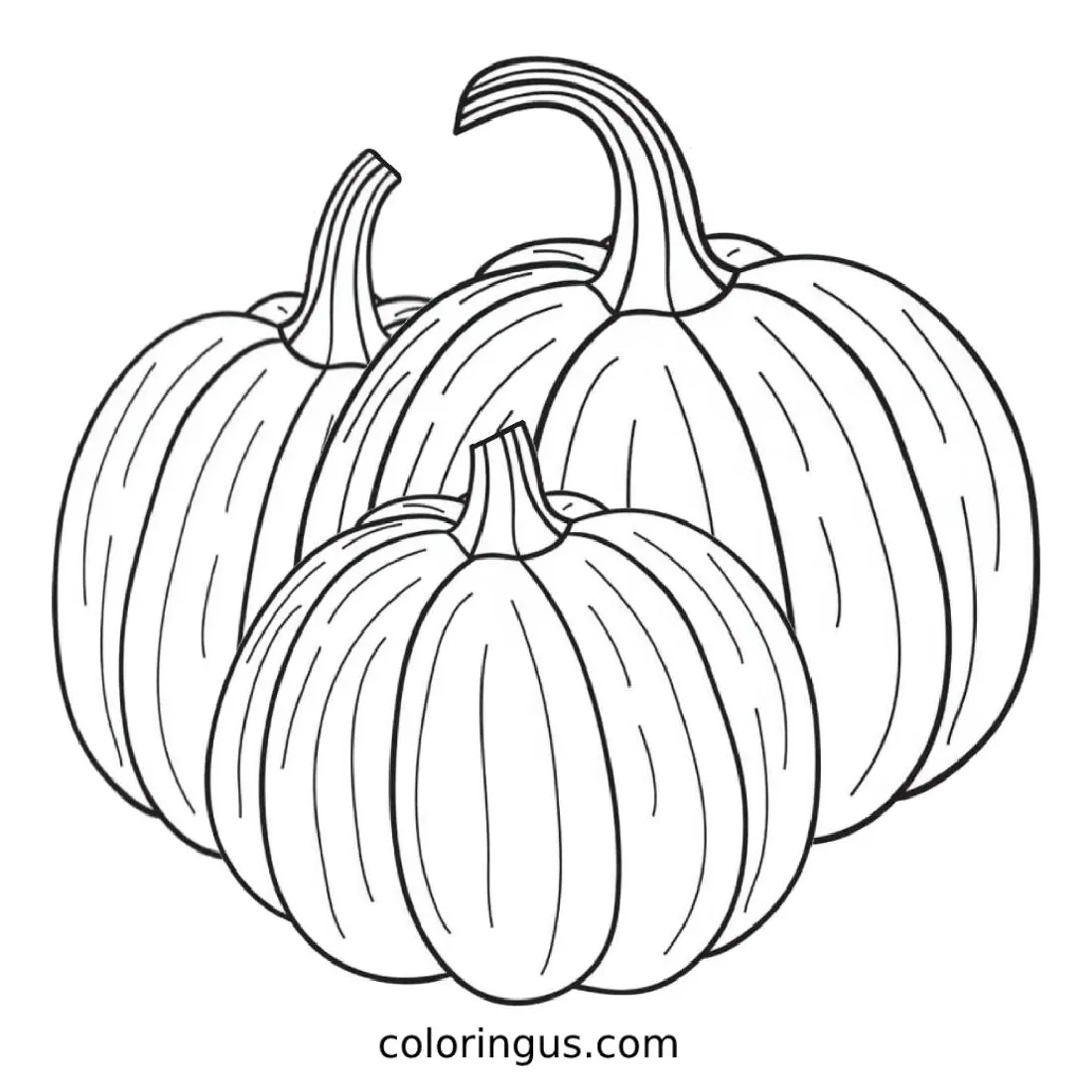 Pumpkin Coloring Pages (Free Printable PDF)