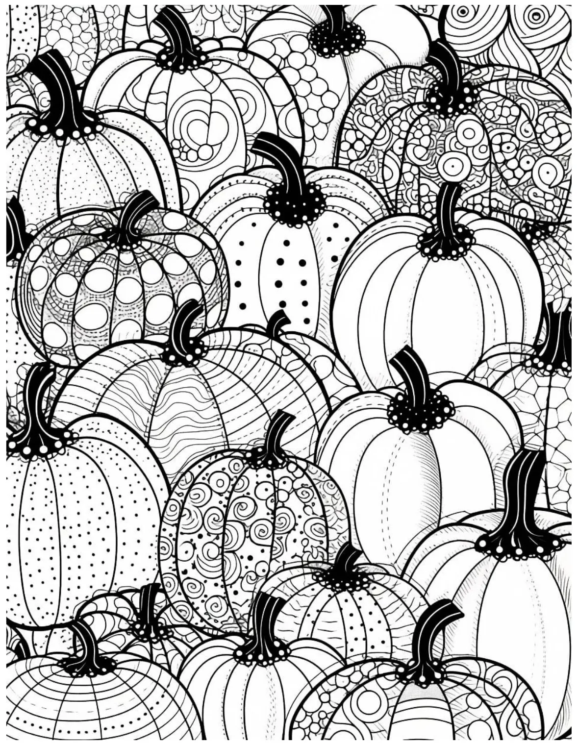 Coloring Page Pumpkin
