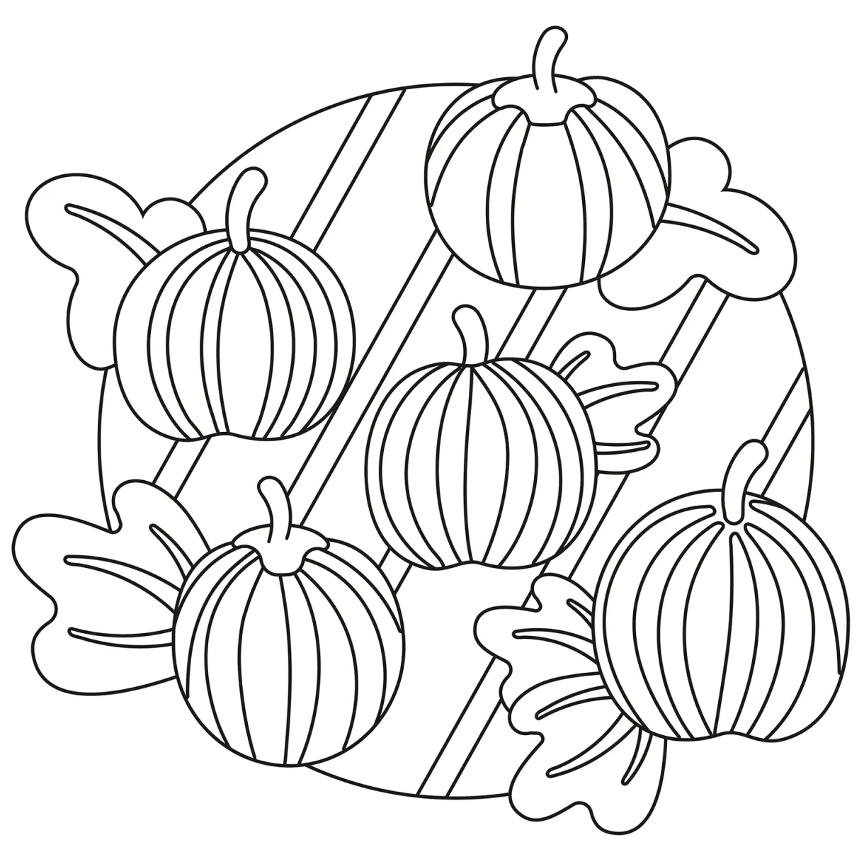 Pumpkin Patch coloring page - ColouringPages