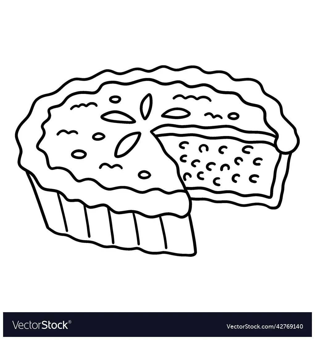 Pumpkin Pie Coloring Page Printable Cute Fall Coloring Pages Crafty
