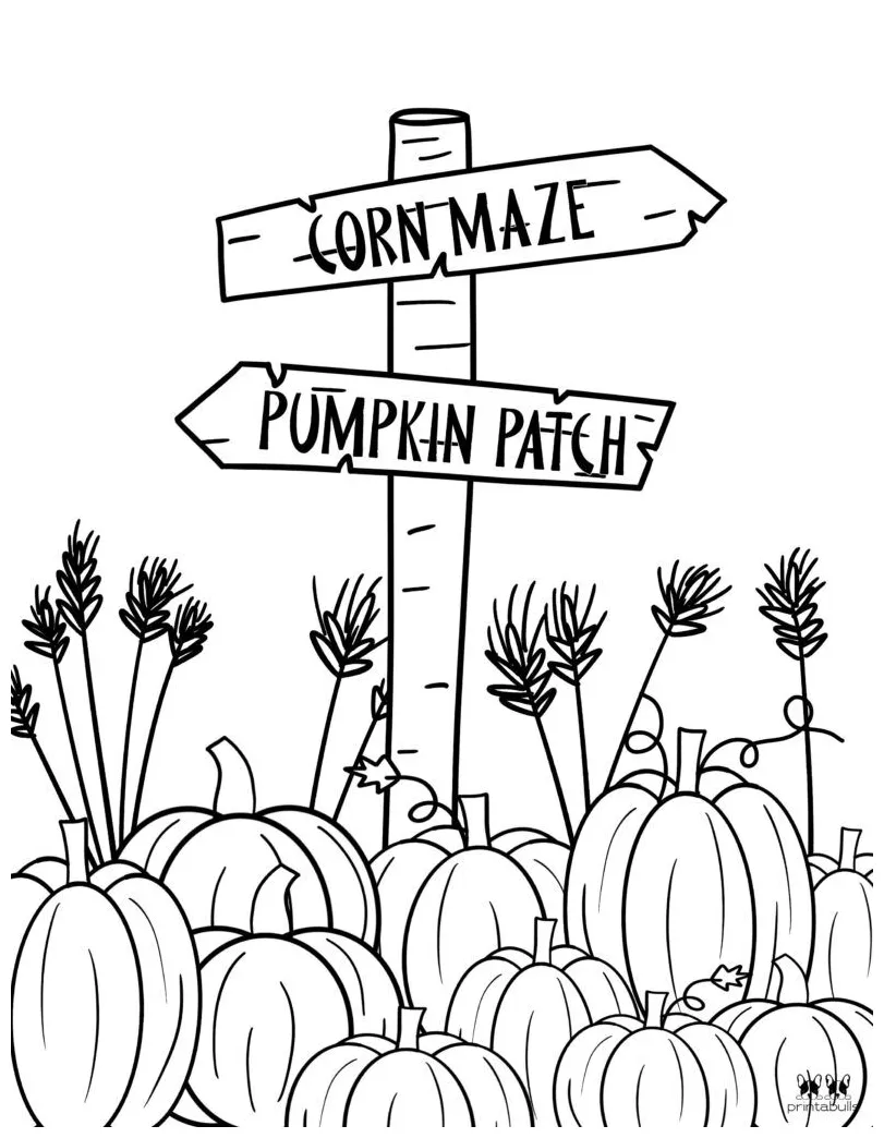 Printable pumpkin coloring page page 9 printable coloring page