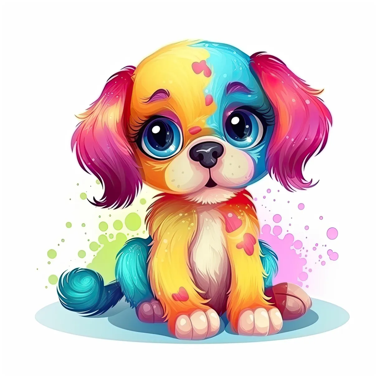 Coloring puppy pages