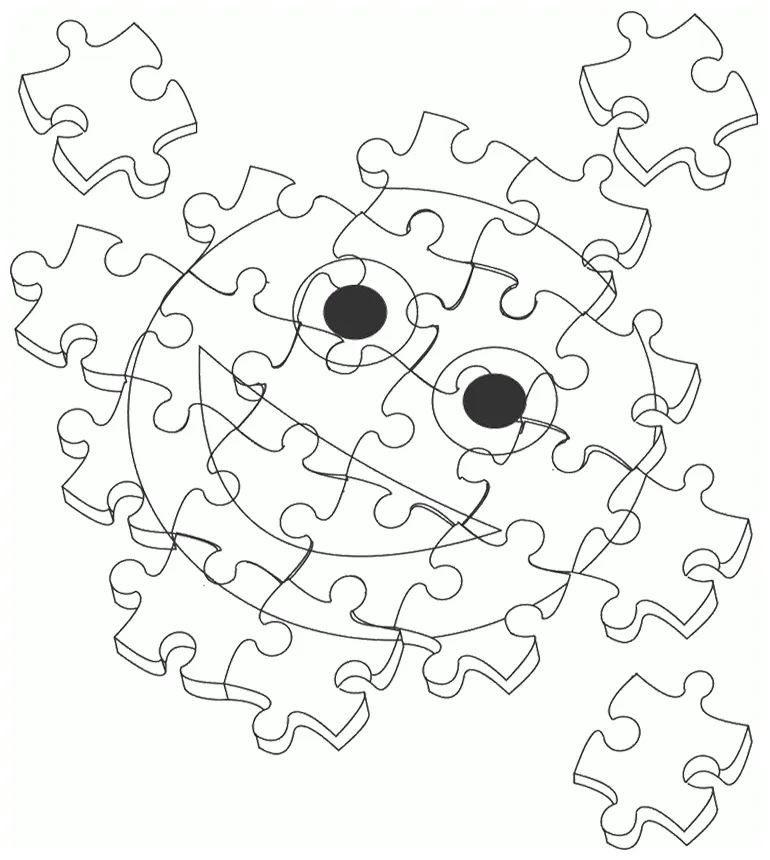 Puzzle piece coloring page coloring home