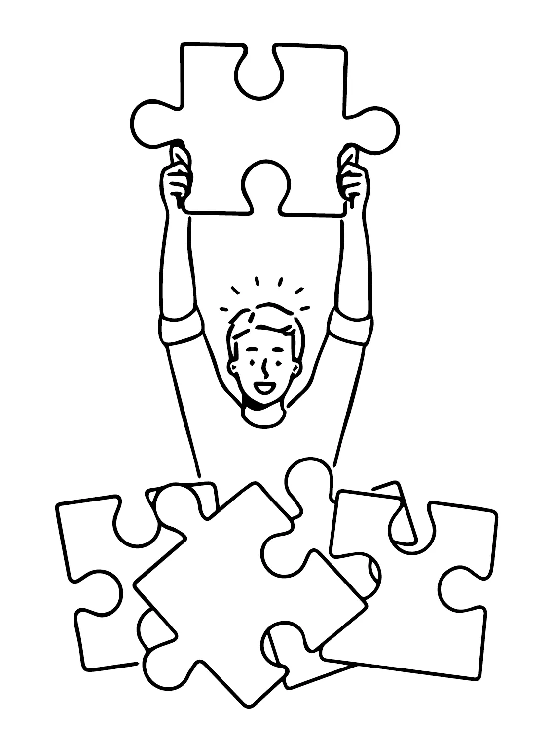 Printable jigsaw puzzle coloring page free printable coloring pages