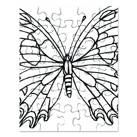 Puzzle piece coloring page at getcolorings free printable