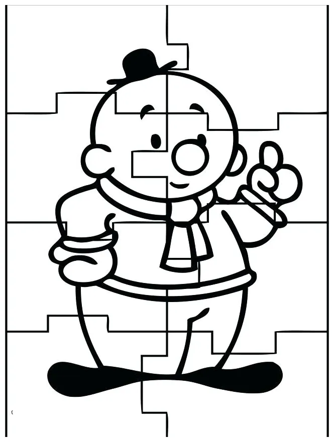 Puzzle piece coloring page at getcolorings free printable