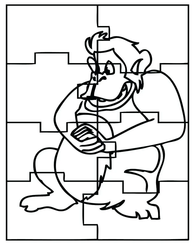 Puzzle piece coloring page at getcolorings free printable