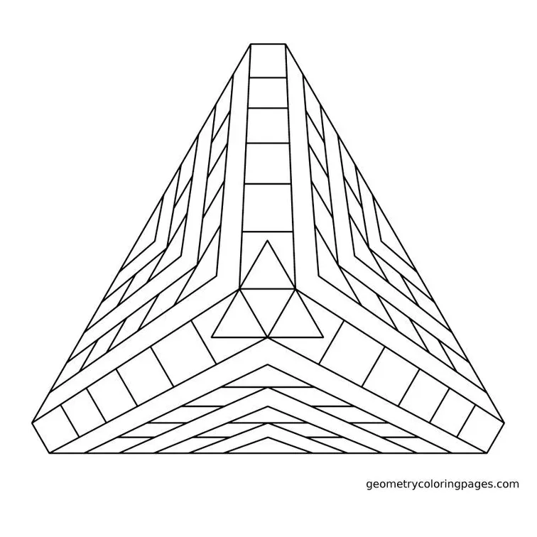 Pyramid coloring page coloring home