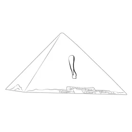Pyramid 3 coloring page for kids free pyramids printable coloring