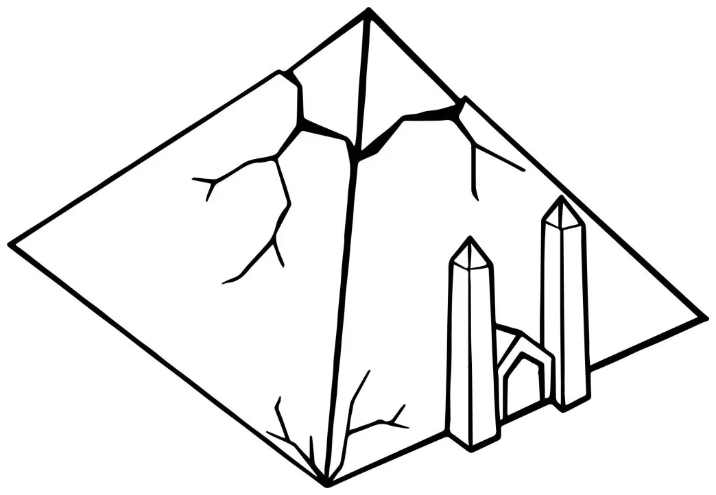 Pyramid coloring page wecoloringpage