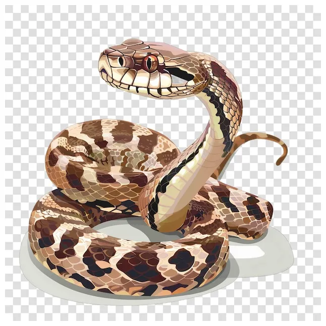 Snake transparent vector elementon transparent