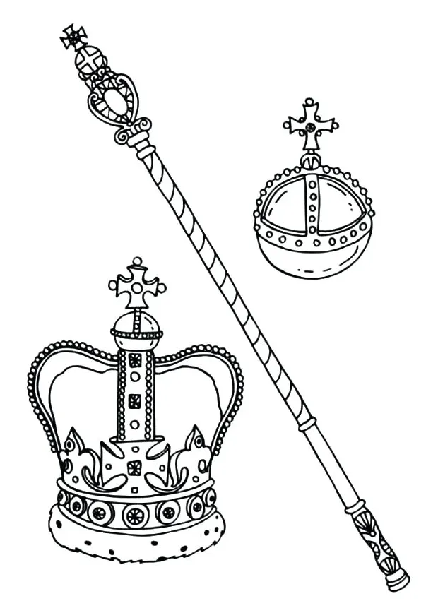 Queen crown coloring page at getcolorings free printable