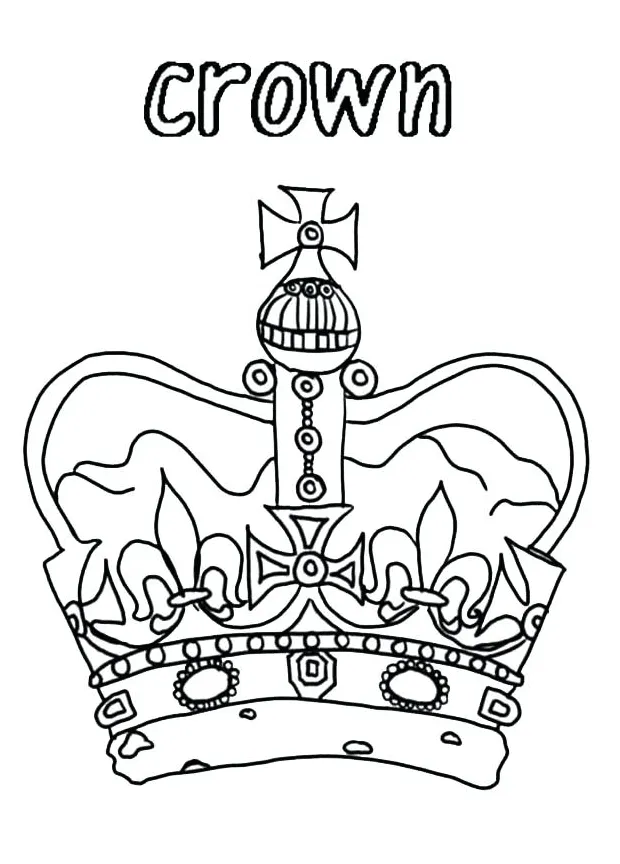 Queen crown coloring page at getcolorings free printable
