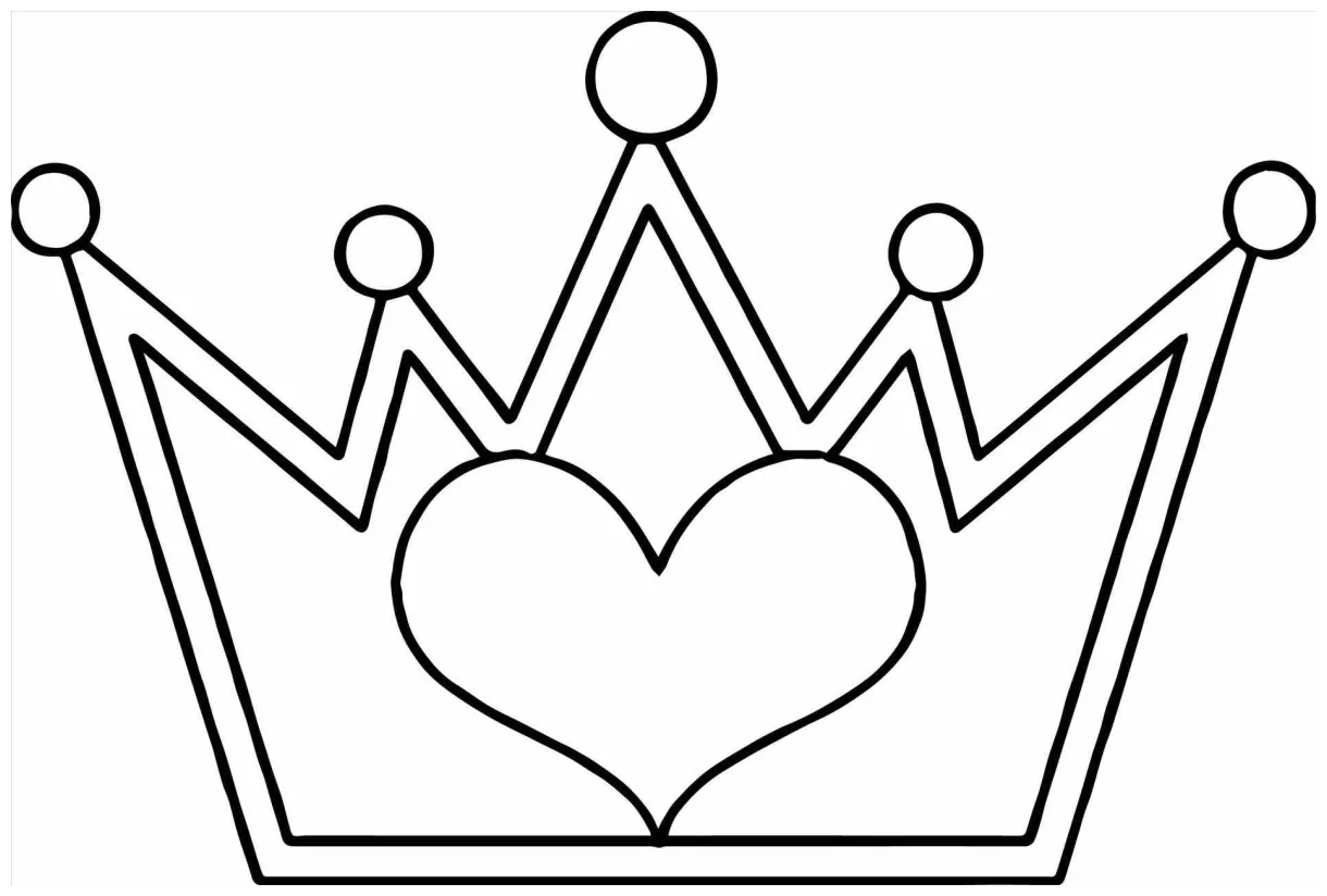 Queen crown coloring page at getdrawings
