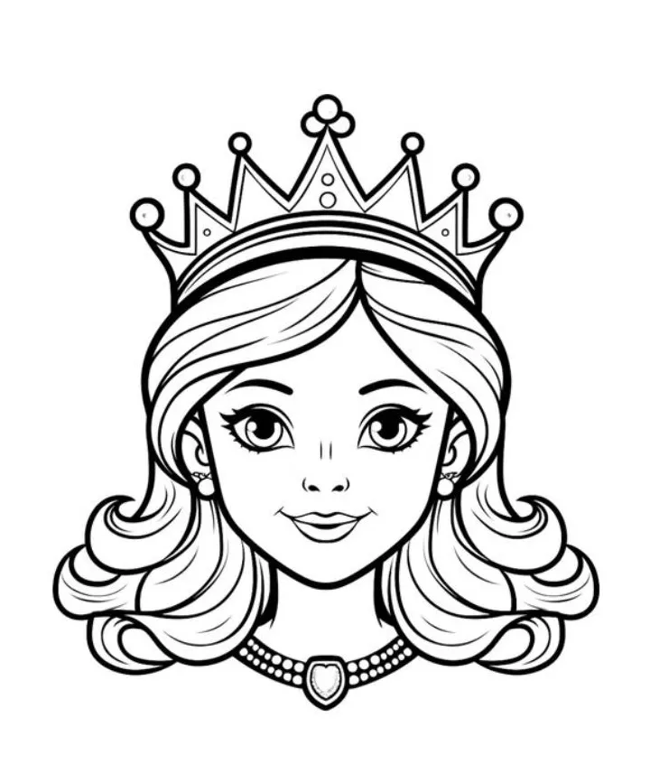 Queen crown coloring page/medieval queen coloring pages