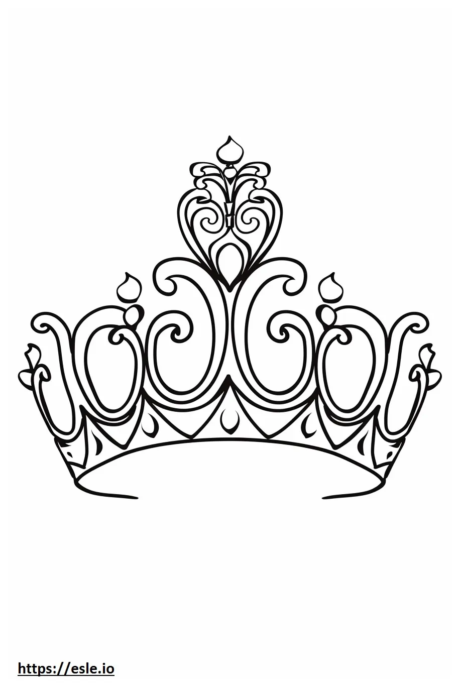 Queen crown for coloring