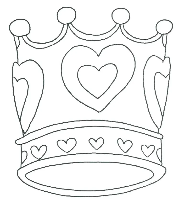 Queen crown coloring page at getcolorings free printable