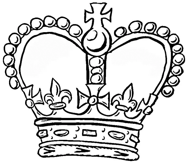 Queen crown coloring page at getcolorings free printable