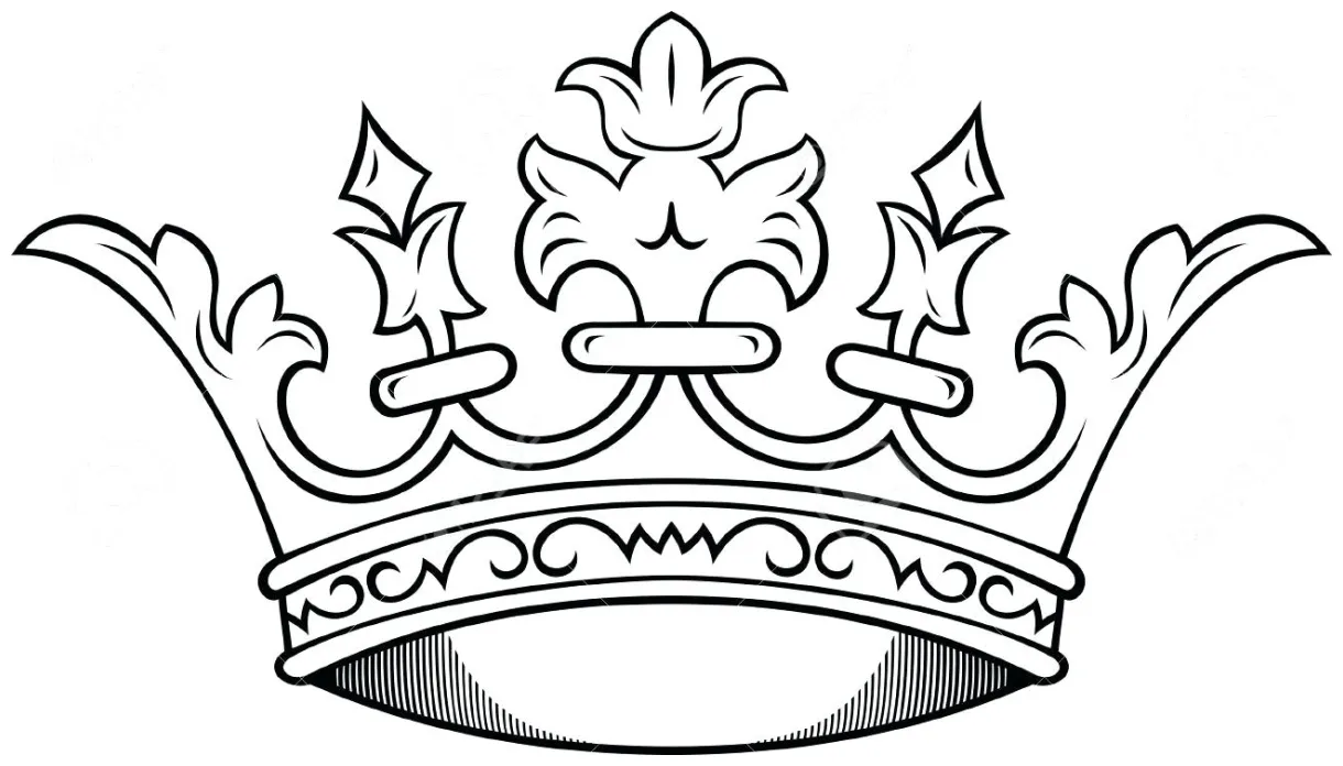 Queen crown coloring page at getcolorings free printable