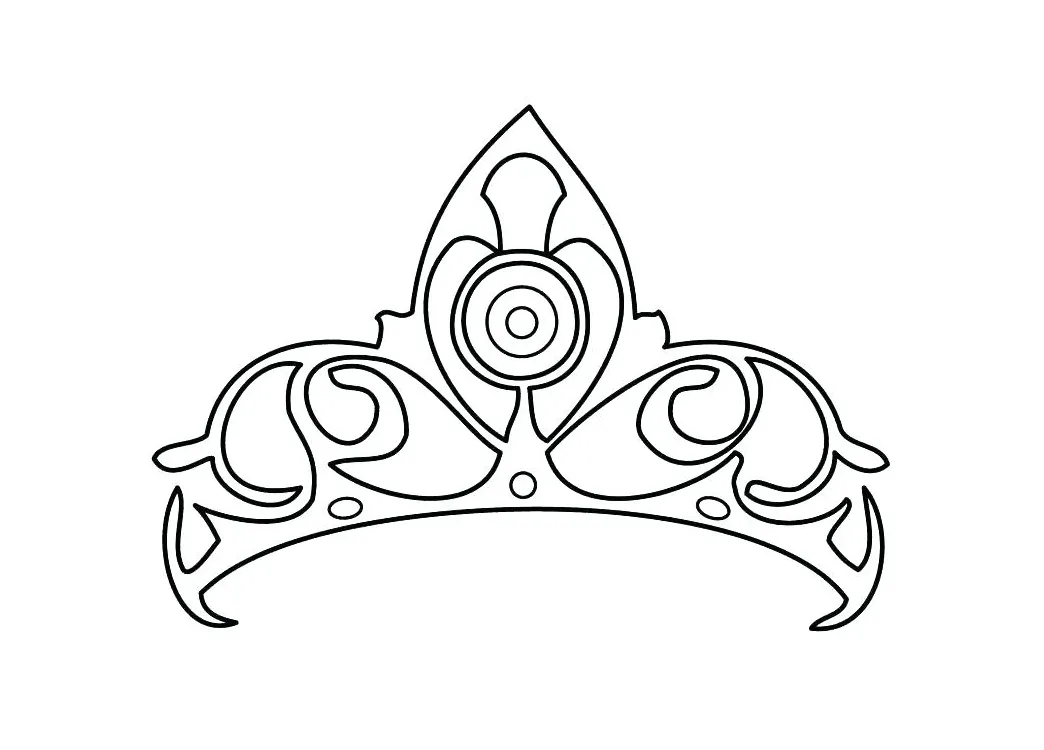 Queen crown coloring page at getcolorings free printable