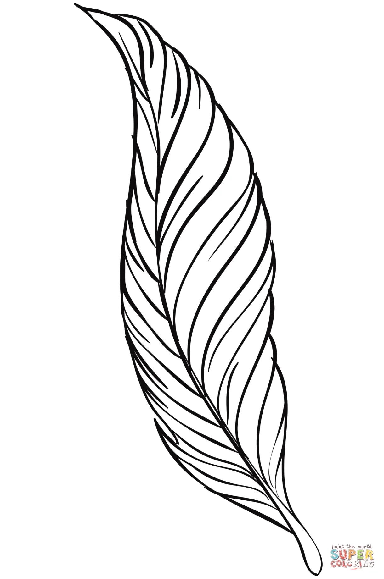 Feather quill pen coloring page free printable coloring pages
