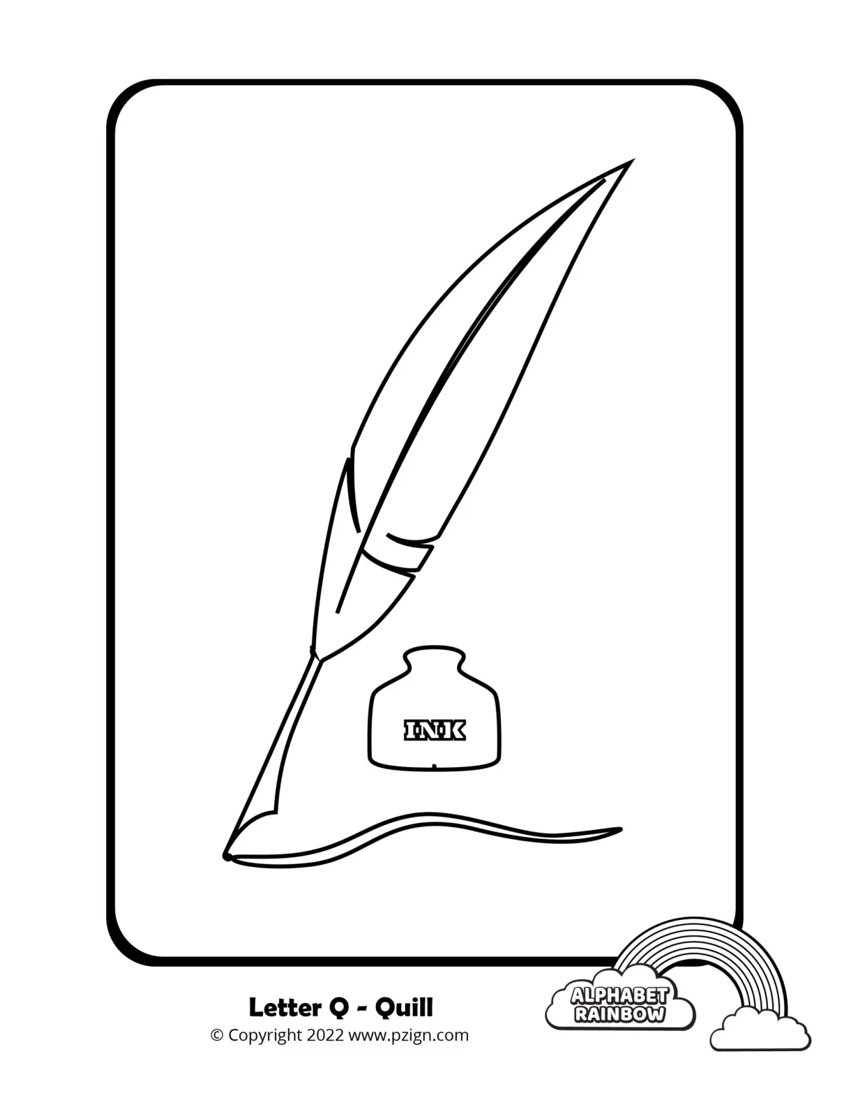 Quill coloring pages [2025]