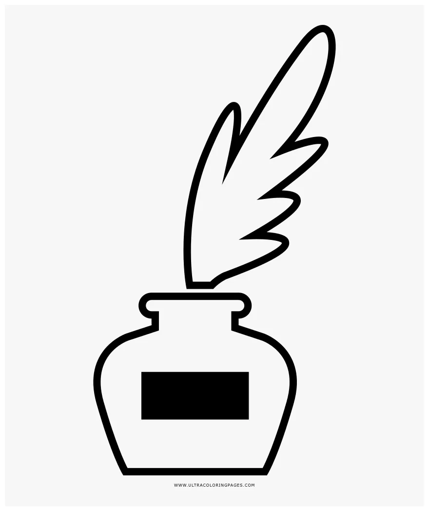 Ink for coloring page, png download