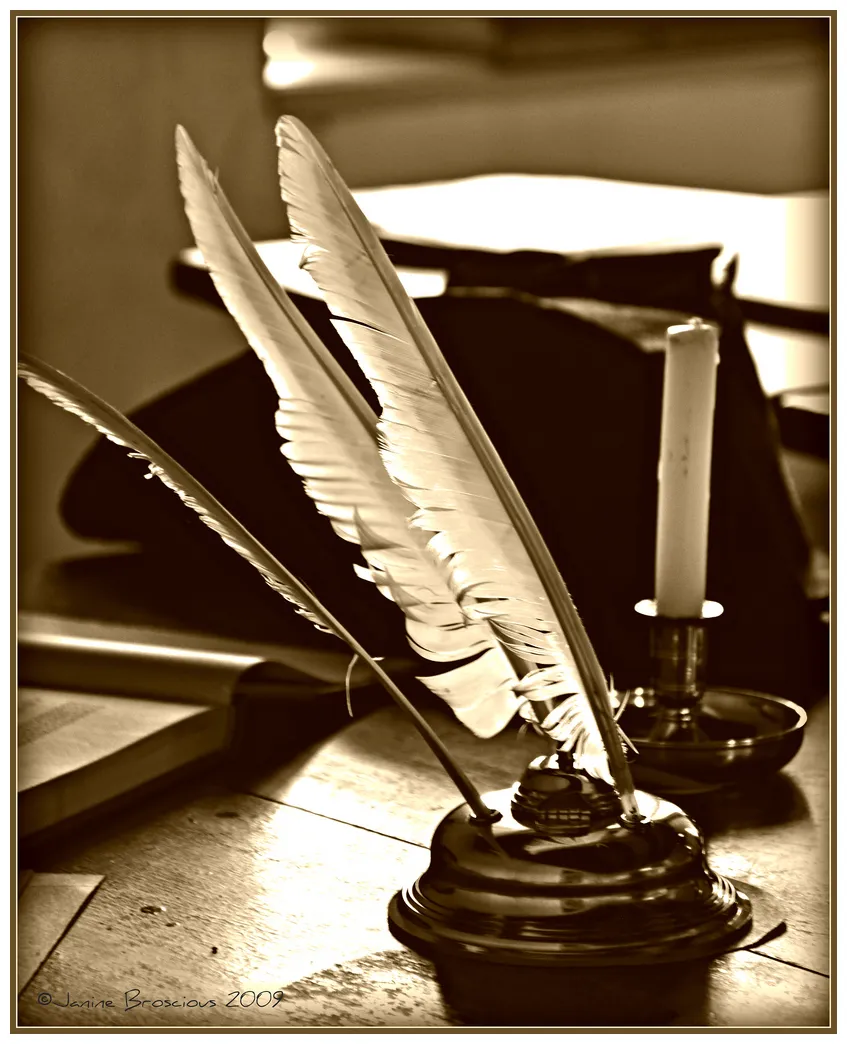 Quill and ink cliparts