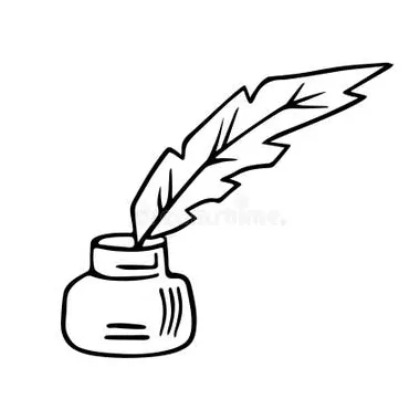 Quill pen coloring page stock illustrations 85 quill pen coloring