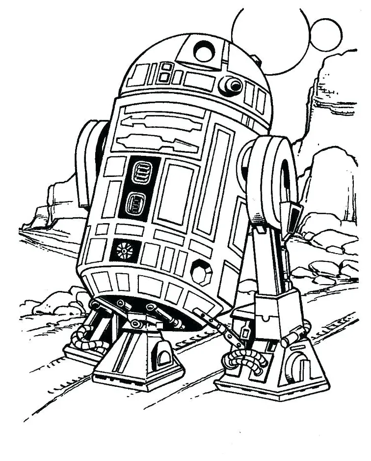 R2d2 coloring pages best coloring pages for kids
