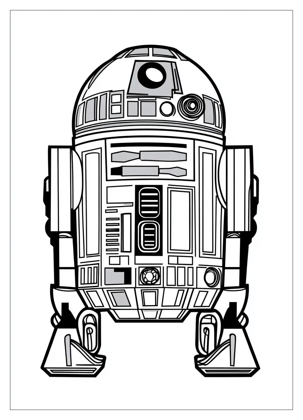 R2 d2 coloring pages color your way into a galaxy far, far away