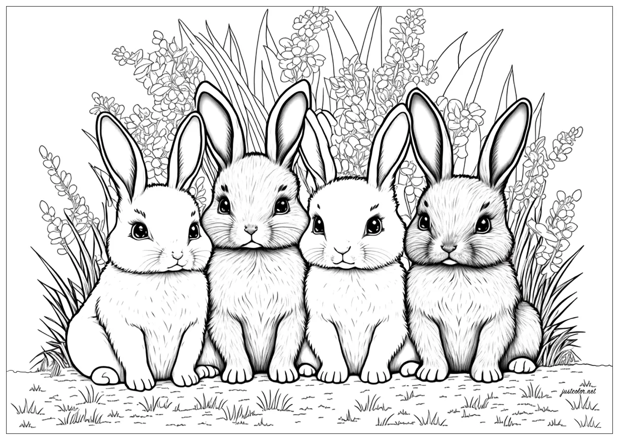 Coloring page rabbit download free printable printable coloring page