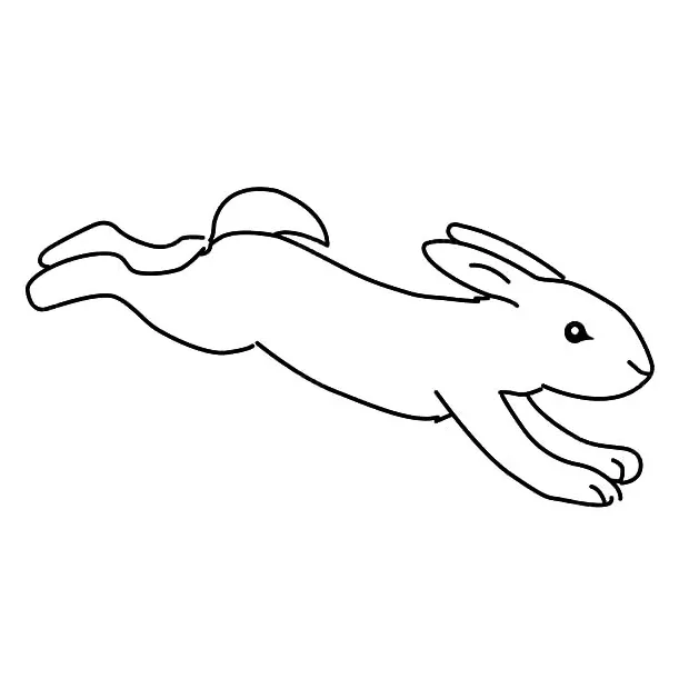Bunny hopping coloring pages kids play color