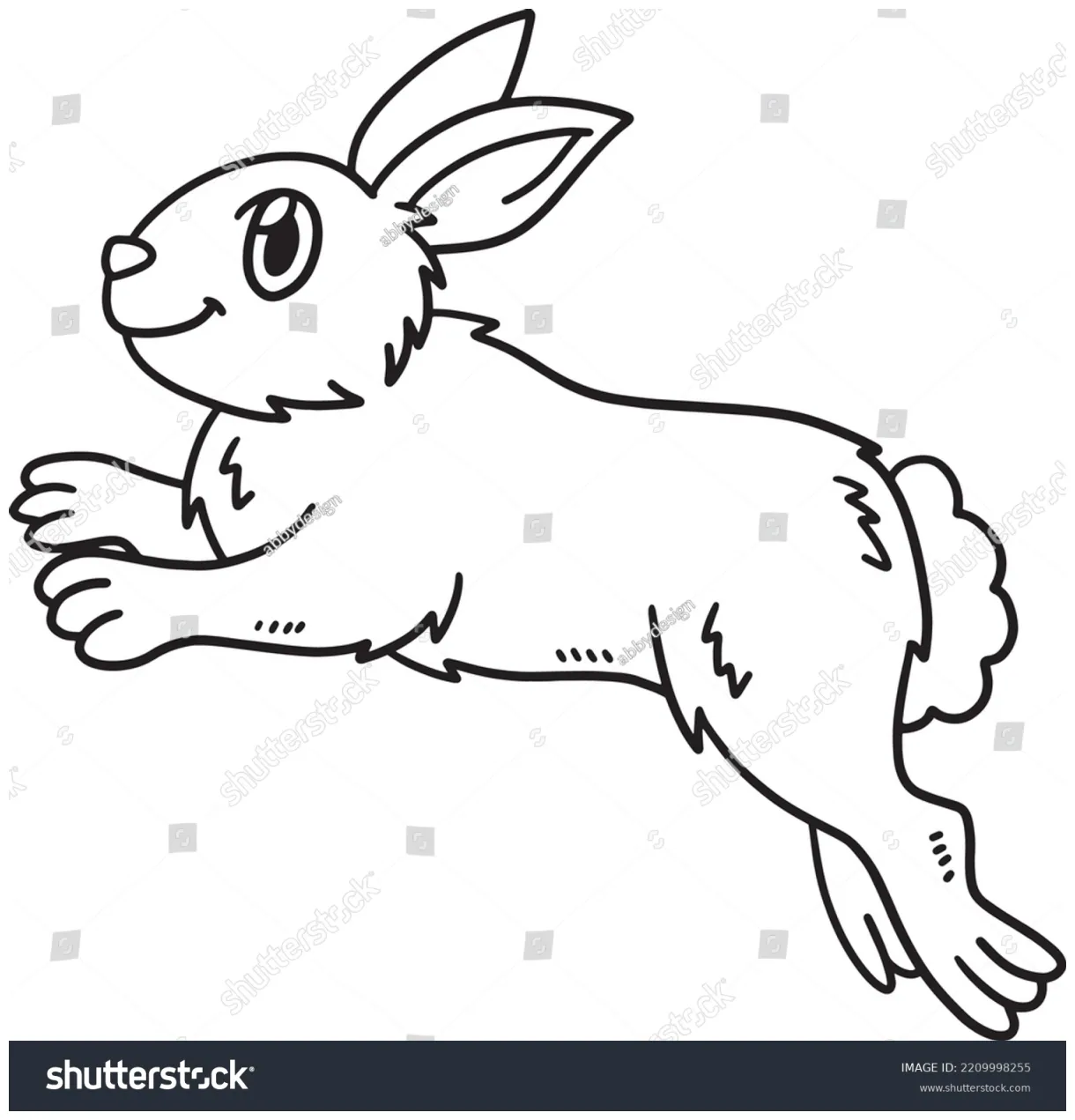Coloring pages hopping rabbit [2025]