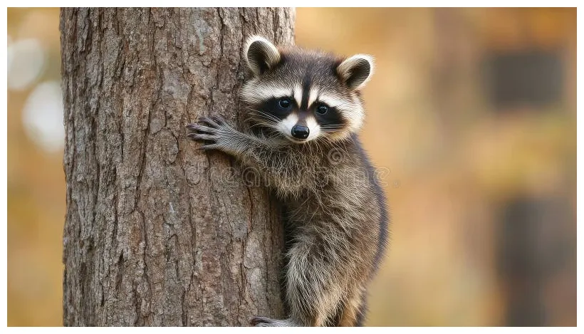 Raccoon Climbing Tree Stock Illustrations – 255 Raccoon Climbing Tree