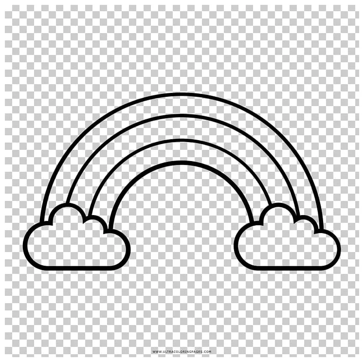 Rainbow drawing cloud arc coloring book png, clipart, angle, arc, area
