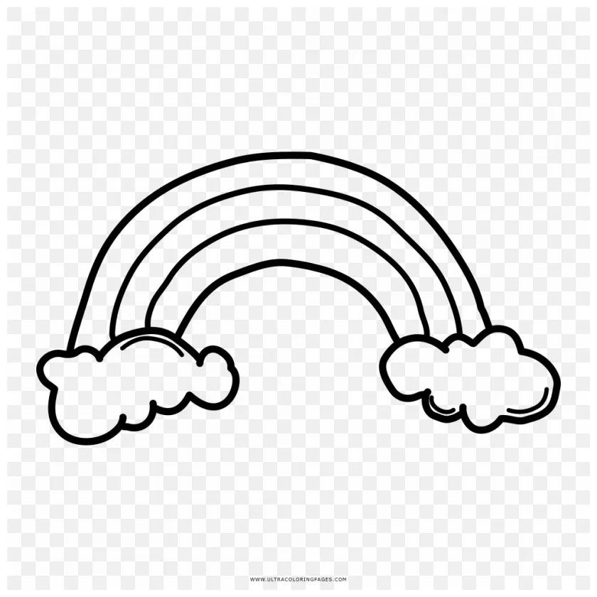 Rainbow drawing coloring book arc, png, 1000x1000px, rainbow, arc, area
