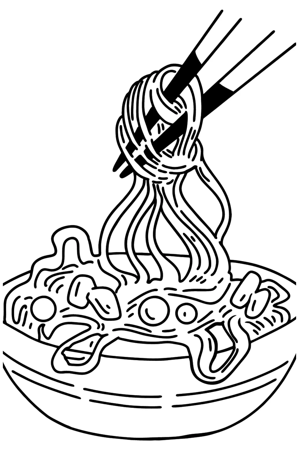 Ramen coloring page ♥ online or printable for free!