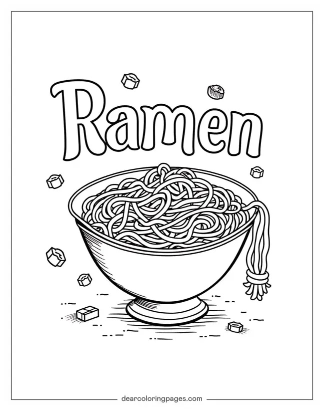 Ramen coloring pages 9 free printable coloring pages
