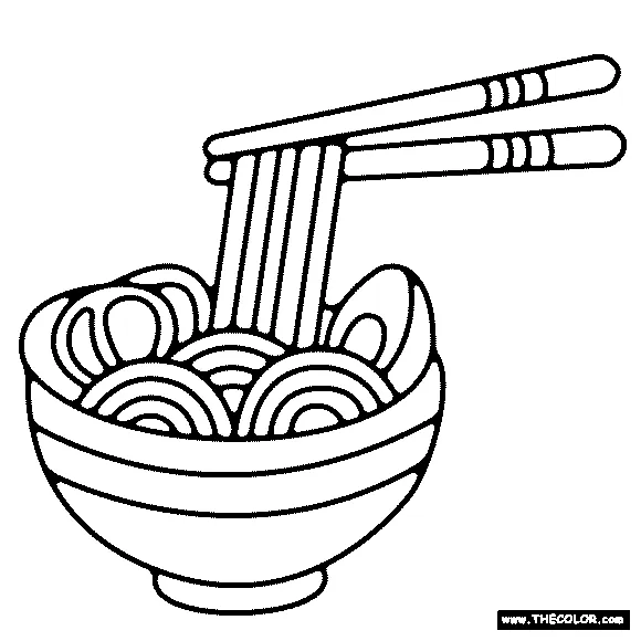 Ramen coloring pages coloring home