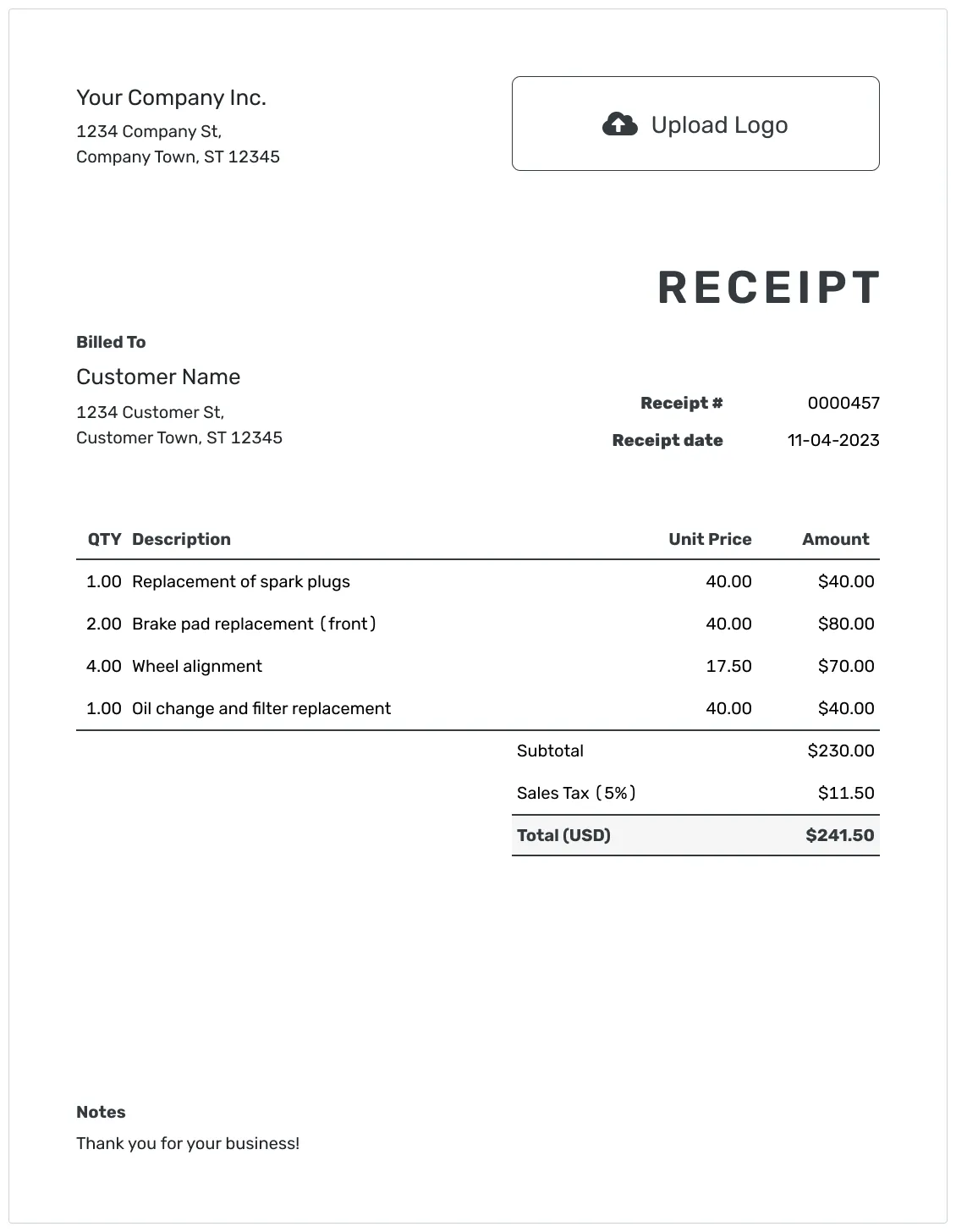 Free business templates docelf