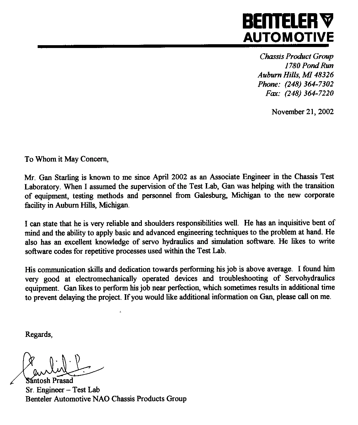 Letter of recommendation format ~ s