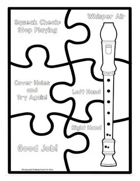 Recorder coloring page at getcolorings free printable colorings