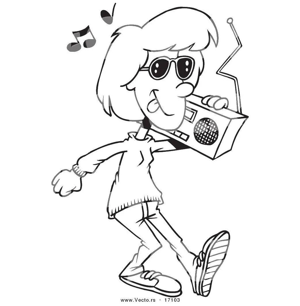 Online coloring pages coloring page musician musical instrument